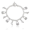 charm Silver Bracelet for man woman Twisted rope chain jewelry Wedding party Christmas gift - Image 8