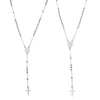 1 Piece Religious 304 Stainless Steel Prayer Beads Rosary Necklace Cross Pendant For Women Jewelry Gifts 52cm(20.5") long - Image 8