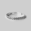 High-quality Personality Silver Jewelry S-shaped Pattern Letter Opening Rings - Image 4