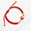 Red/Black Rope Braided Sacred Heart Shaped Crystal Cross Bracelet Classic for Men Women Lucky Religious Jewelry Party Gift - Image 14