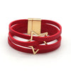 Handmade Star Pattern Imprint Hollow Charm Leather Bracelets for Women Multilayer Wrap Bracelet Bangle Unisex Jewelry Gifts - Image 4
