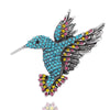Hummingbird Brooches For Women Vintage Crystal Metal Animal Pins - Image 13