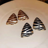 Vintage Triangular Stud Earrings for Women Girls Striped Zebra Drip Oil Earring Party Gifts Jewelry Accessories - Image 5
