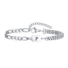 A-Z Initial Bracelets for Men Women, Figaro Chain, Double Layered Box Link Chain Bracelets, Name Gift for Him - Image 21