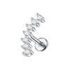 Surgical Steel Marquise Flat-Back Piercing Stud in 1-Piece or 5-Piece Options - Image 11