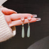 Classic Elegant Light Green Water Drop Resin Pendant Earrings For Women Girl Jewelry Accessories Gift - Image 4