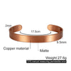 Copper Bracelets for Women Men Unisex 8mm Adjustable Open Cuff Bangles Female Resizable Jewelry Soft Metal Simple - Image 7