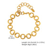 Chunky Stainless Steel Link Chain Bracelet in Gold-Tone - Image 20