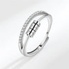 Metal Balls Fidget Rings Adjustable for Women Stress Relieve Finger Jewelry Rotatable Beads Ring Accessories - Image 16