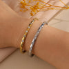 Yupsk 3Pcs/Set 316L Stainless Steel Bracelet With Buling Zircon Inlaid Versatile Stackable Jewelry Gift for Women - Image 5