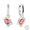 Silver Sweetheart Bow Earrings Round Donut Zircon Crab Ocean Earrings for Women Girls Jewelry - Image 16