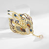 Retro Enamel Phoenix Pearl Tassel Brooches For Women Colored Metal Feather Crystal Brooch Party Banquet Jewelry - Image 6