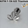 1PC Moon Titanium Cartilage Earrings Stud 16G Internally Threaded Helix Heart Ear Tragus Piercing Body Jewelry - Image 33