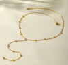 Stainless Steel Chain Necklace with Long Tassel Details - Image 35