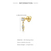 Silver Zircon Stud Earrings 1PC Eight pointed star Women Gold/Silver Heart Flat back piercing Jewelry Gift - Image 59