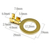 20pcs M4 M5 M6 M8 Terminal Copper Ring Lugs Open Barrel Wire Crimp Connectors 4.2MM 5.2 6.2 8.2 10.2 for 0.5-4mm2 - Image 5