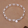 Silver Chain Twisted Bracelet Charm Chain Women Men Wedding Cute Simple Models Jewelry - Image 8