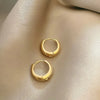 Stainless Steel 1 Pair Minimalist Huggie Hoop Earrings For Women Gold Color Tiny Round Circle 6/10/12mm Punk Unisex Rock Earring - Image 7
