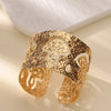 Stainless Steel Bracelet For Women Men Aesthetic Flower Leaf Bangle Opening Gold Color Geometric Bangles Bracelets Jewelry - Image 10