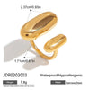 316L Stainless Steel Ring with Gold-Tone and Silver-Tone Designs - Image 14
