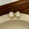 French Irregular Metal Flower Stud Earring for Women Gold Silver Color Punk Metal Earring Jewelry Simple Ear Accessories Gift - Image 11