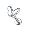 16G 316L Stainless Steel Labret Stud with Decorative Screw-Fit Top for Cartilage Piercings - Image 12