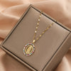 Personalized Colorful Zircon Necklace Design, Light, And Versatile, Madonna Necklace - Image 2