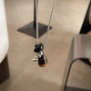 Spotted Tiger Eye Stone Necklace for Women Vintage Water Droplet Grape Pendant Long Chain Necklaces Female Accessories - Image 3