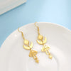 Creative Star Sun Crescent Moon Mushroom Pendants Earrings for Women Girls Gifts Stainless Steel Jewelry - Image 6
