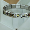 Women's Black Heart Cat Moon Italian Charm Links Fit 9mm Stainless Steel Bracelet Making Jewelry - Image 4