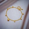 316L Stainless Steel Golden Ocean Series Zircon Pearl Tassel Pendant Anklets Lady Foot Chain Jewelry Gift - Image 9