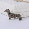 Rhinestones Dogs Brooches for Women Unisex Animals Pins Badges Office Party Backpack Gifts Jewelry Accessories - Image 4