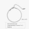 Gold Silver Color Stainless Steel Flat Chain Bracelet For Men Retro Jewelry Accessories Women Wrap Bangle - Image 3