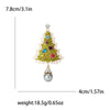 Christmas Rhinestone Christmas Tree Brooches for Women Unisex Enamel Botanical Pin Office Party Friend Gifts Jewelry Accessories - Image 15