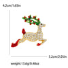 Christmas Enamel Sleigh Car Brooches for Women Unisex Rhinestone Deer Pins Banquet Party Backpack Gifts Jewelry Accessories - Image 11