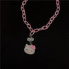 Lolita Girls Cute Cartoon Heart Print Bell Necklace Adjustable Collars JK Uniform Kawaii Chokers Women Punk Torques Jewelry Gift - Image 9