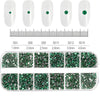 100/50cm Long Crystal Chain Nail Charms 1.5/2mm Shinying Clear/AB Diamond Nail Art Metal Steel French Manicure Crystal - Image 31