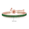 Simple Tennis Bracelet For Women Rectangle Zircon Silver Color Adjustable Bracelets On Hand Friend Gift Jewelry - Image 19