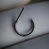 Titanium Nose Ring Piercing 8/10/12mm Nose Ring D Shape Segment Clicke Cartilage Tragus Helix Industrial Piercing Body - Image 3