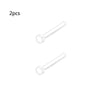 2pcs Clear Surgery Bioflex Nose Rings Belly Rings Septum Eyebrow Lip Cartilage Earring Industrial Plastic Piercing Jewelry - Image 21