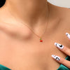 Boho Sweet Simple Clavicle Collar Women Gold Color Metal Cherry Pendant Romantic Necklaces Girls Gift Jewelry - Image 5