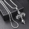Stainless Steel Necklace Flame Retro Cross Titanium Steel Casting Men Pendant Necklace Type - Image 2