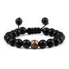 Men Bracelet Tiger Eye Stone Braided Bracelet Black Matte Stone Beads Bracelet Couple Distance Charm Yoga Jewelry Gifts - Image 25