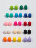 Cute 9Pairs/set Colorful Small Acrylic Curved Rectangle Earrings for Women Girls Star Square Round Earrings Jewelry - Image 2