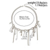 Layered Imitation Pearl Necklace with Metal Tassel Details - Image 12
