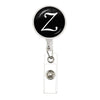 26 English Letters Brooch A-Z Initial Round Glass Ball Pendant Retractable Badge Reel For Women Gifts Jewelry - Image 28