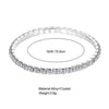 Silver Color Stretchy 1/2/3/4/5 Rows Bracelet Anklet Ankle chain Rhinestones Foot Jewelry Crystal Bracelet - Image 3
