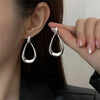 Simple Geometric Hoops Earrings For Women Stainless Steel Circle Drop Dangle Earrings Minimalist Everyday Jewelry Gifts - Image 4