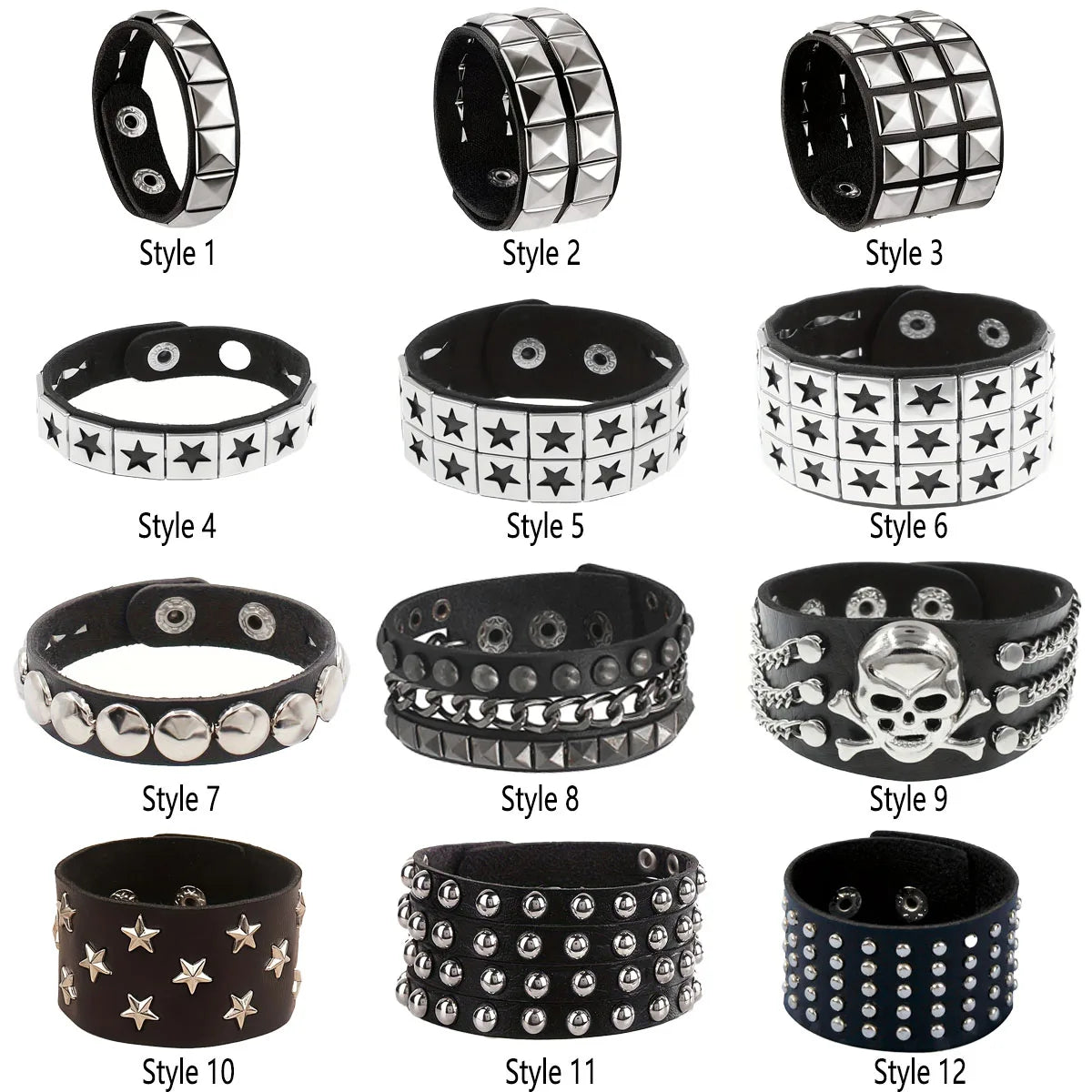 Gothic Punk Retro Multi Chain Street Dance Bracelet For Halloween Cosplay Christmas Party Birthday Lovers Gifts - Image 1