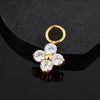 Titanium Tiny Flower Hoop Earring Charm Mini Helix Cartilage Clicker Attachment Floral Dangle Pendant - Image 5